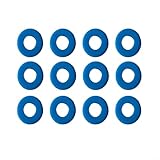 Silikon-Vibrationsdämpfer für Tennisschläger 12 Stück für Stoßdämpfung und Komfort (blau)