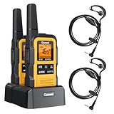 Gaswei G2Pro Professionelle Walkie-Talkies für Erwachsene,Funkgerät Set mit Ohrhörern[IP67 wasserdicht & schwimmfähig] Funkgeräte mit großer Reichweite,Doppel-PTT,VOX, SOS-Alarm,FM-Radio
