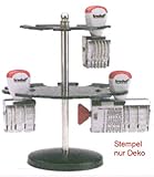 Trodat Stempelträger/Stempelhalter für bis zu 16 Stempel aus Metall (geeignet für Holzstempel und Bänderstempel)