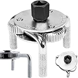 Retoo Ölfilterspinne 3-armig für Ölfilter Ø 70-125 mm Ölfilterschluessel Universal Ölfilterschlüssel-3-armig Ölfilter Werkzeug Universal Car Truck Filter Schwarz