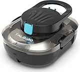 TALOSBO Pleco S1 Poolroboter Akku, Leichter Poolsauger mit Dual-Antriebsmotoren, 80 Min Reinigungszeit, 2,5 Stunden Ladezeit, Auto Parken Poolreiniger für Flache Böden Pools
