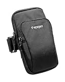 Spigen Armband Dynamic Shield [Ultra-Leicht] Handytasche Handyhalterung Joggen Handy Universal [Schnelltrocknend] Kompatibel mit iPhone 16/15 Pro Max, Samsung Galaxy S24/S23, Google Pixel -Schwarz