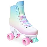 RAVEN Rollschuhe Roller Skates für Kinder Erwachsene Mädchen Damen verstellbar (Lexie, 35-38 (22,5-24cm))