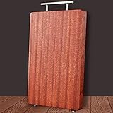 Gardeneea Schneidebrett, verdicktes Schneidebrett für die Küche, Schneidebrett für Gemüse und Obst, D-360 x 250 x 25 mm (D 330 x 220 x 25 mm)