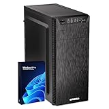 GREED® Ultra 7 - Schneller PC mit Intel Core i7 - Leiser Computer + Rechner für Büro & Home Office mit 4,0 GHZ, 32GB DDR4 RAM/Arbeitsspeicher - 1TB SSD + 1TB HDD - DVD+RW - WLAN - inkl Win 11 Pro