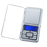 Mini Digitalwaage Multifunktions, Digitale Taschenwaage, Grammwaage， Digital Professionelle Feinwaage, Küchenwaage, 0.01 g-500 g Mini Digitalwaage für Lebensmittel, Schmuck, Kaffee, LCD-Display