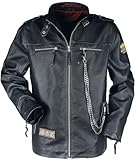 Stranger Things Hellfire Club Männer Kunstlederjacke schwarz XXL 100% Polyurethan Fan-Merch, Filme