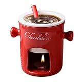 Fondue-Becher aus Keramik, Fondue-Topf zum Schmelzen von Käse, Schmelztiegel aus Keramik, Schokoladen-Fondue-Becher. Kleine Fondue-Töpfe für Picknicks, Nachmittagstee, Strände, Partys