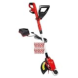 Grizzly Tools Akku Rasentrimmer - Rasenkantenschneider ART 2020-25 Li - inkl. 20V 2 Ah Akku - 1h Ladezeit - 25 cm Schnittkreis - Teleskopstiel - inkl. 18 Nylonmesser