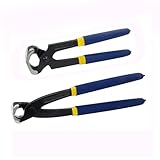 MANUFORE 2-tlg. Zangenset– 210 mm (8') Zimmermannszange, 225 mm (9') Monierzange – Robuste Zangen zum Entfernen von Nägeln oder Schneiden von Draht – Ideal für Bau, Werkstatt und Heimwerker