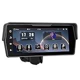 VECHTEL Motorrad Carplay Display mit Dashcam Vorne Hinten für Motorräder,Drahtloser CarPlay und Android Auto,Bluetooth tragbarer 6.86-Zoll-Touchscreen,unterstützt Navigation/Sprachassistent Siri
