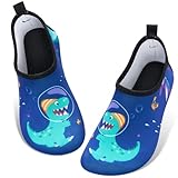 WAWSAM Kinder Strandschuhe Jungen Schwimmschuhe Aqua Schuhe (Blau, Kleinkind, 24, Numerisch (von/bis), EU Schuhgrößensystem, 25, M)