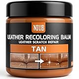 NIUB Leder Reparatur Set, Lederfarbe Autositze, Lederreparatur Creme, Auto Leder Reparatur Set, Leder Auffrischen, Färben, Flüssigleder & Lederfarbe, Hellbraun