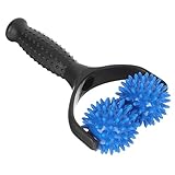 UTHCLO Massagekugel Schaum Muskel Handbuch Rückenmassagegerät Rückenmassagegeräte Massagestab für den Rücken Handmassagegerät Wadenmassagerolle Rückmassagegerät Handrolle Plastik Blau