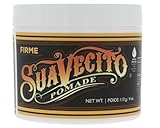 Suavecito Firme Strong Hold Pomade, Strong Hold Pomade For Men, Medium Shine Water Based Wax Flake Free Hair Gel, 4oz/113g