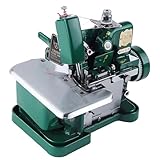 ZYLDDS Overlock-Nähmaschine, Overlock-Nähmaschine, Industrie-Overlockmaschine, 3000 Stiche pro Minute, mit Metallrahmen, für strapazierfähige Stoffe
