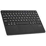 SENGBIRCH Bluetooth Touchpad Tastatur Leicht und schlank für iOS iPad 11. A16/10. 10.9', iPad Pro/Air/mini, Mac, Android Tablet Samsung Galaxy, Xiaomi Pad 7, Huawei, Honor, Lenovo, Schwarz