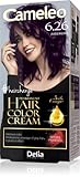 Cameleo – Omega Plus – Haarfarbe – Aubergine - Tiefgreifende, dauerhafte Farbe – Dauerhafte Färbung – Haarschutz - Komplettes Färbungsset