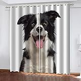 Vorhänge Blickdicht Kinder Junge Mädchen Thermovorhang Mit Ösen Kinderzimmer 2Er Set 220X210Cm Einfacher Tierlöwe Vorhang Verdunkelung Thermovorhang Hitzeschutz Gardinen Wohnzimmer Schlafzimmer