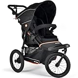 Out'n'About Nipper V6 Plus Kinderwagen mit Regenschutz, leichter All-Terrain-Buggy mit 35,6 cm Rädern, Lenkerbremse und kompakter Faltung, Lauf-zertifizierter Kinderwagen für Neugeborene bis
