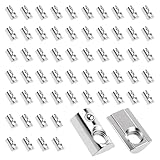 Nutensteine m8, 60 Stück Nutenstein m8 für Alu Profil 40x40 Nutensteine mit Kugel Nut 8 für Alu C Profil 3D Drucker CNC 40 Aluprofil Extrusionsschlitz