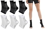 ZDL Sprunggelenkbandage,6pcs Kompressionssocken Sprunggelenkbandage Professionelle,Sprunggelenkbandage Plantar Fasciitis Socks Orthopädische,Für Plantarfasziitis Arthritis Fussbandagen Fersensporn