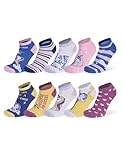 Basic Treasure 10 Paar Kindersocken 31-34 Mädchen, Kurze Socken, Unicorn-Motive, Bunte Socken, 70% Baumwolle OEKO-TEX Socken Kinder
