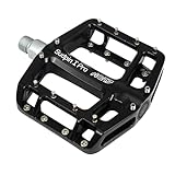 NC-17 Sudpin I Pro Aluminium Plattform Pedale / Fahrrad Pedale MTB / Mountainbike Pedal / BMX Pedal / Kugellager + Cr-Mo Achse / inklusiv Ersatzpins, Schwarz
