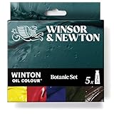 Winsor & Newton 1490714 Winton Ölfarbe Botanic Set 5 Farben a 37ml – Künstlerfarben mit hoher Pigmentdichte, lichtecht & permanent, ideal für Ölmalerei