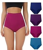 wirarpa Unterhosen Damen Baumwolle Unterwäsche Super Hohe Taille Frauen Slips Mehrpacka5 4er Pack Größe M