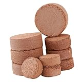 Abaodam 60 Stück Kokoserde Anzuchtblock Nährboden für Blumen Gemüse für Zimmerpflanzen Balkon Garten Verbessert die Erfolgschancen Anzucht Einfach zu Handhaben zu Lagern