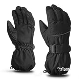 ThxToms Kinder Ski Handschuhe Winter Skihandschuhe -15℃ | Winddicht Wasserdicht Warm | Oxford Palme Verdickt Kalt Wetter | Outdoor Sports Snowboard Skifahren | für Junge Mädchen