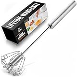 Zulay Kitchen Rotary Whisk - Stainless Steel