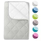 wometo Microfaser Sommer Steppbett Wende-Design 135x200 oekoTex – weiß Kochfest 95° Sommerbettdecke Leichtsteppbett für Camping und heiße Tage I ohne Bezug verwendbar I farbig & bunt