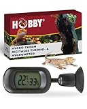 HOBBY Terraristik Hygro-Therm I digitales Hygrometer & Thermometer zur exakten Kontrolle der Luftfeuchtigkeit und Temperatur in Terrarien I für ideales Terrarienklima I für alle Terrarienarten