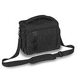 Pedea Kameratasche Fashion für Spiegelreflex DSLR SLR Spiegelreflexkamera Fototasche für DLSM Systemkamera mit Regenschutzhülle für Zubehör und Objektive, Gr. XL schwarz