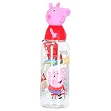 Offizielles Peppa Pig Merchandise-Produkt, Peppa Wutz-Wasserflasche, 500 ml, Kinder-Wasserflaschen, Kleinkind-Trinkflasche, Kinder-Trinkflasche, Kinder-Trinkflasche