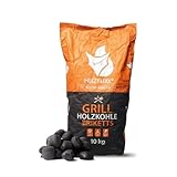 HEIZFUXX Grillholzkohlebriketts 10kg 1 Paket - Grillbriketts Grillkohle Grillholzkohle Kohle Hartholz BBQ Gastro Restaurant Smoker Dutch Oven Steakhouse Profi Premium Qualität Paligo