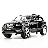 TGRCM-CZ 1/32 Diecast Auto Benz AMG GLE 63S SUV Modell Auto Pull Back mit Sound und Licht Spielzeug Auto für Jungen Mädchen Erwachsene Geschenk(Schwarz)