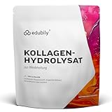 edubily® Kollagen Pulver (750 g) • Aus Weidehaltung • Premium Collagen Hydrolysat mit Vitamin C, Kupfer, Mangan, Kieselsäure & Zink • Im Klettverschlussbeutel (Ohne Geschmack)