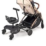 Lejoux Buggy Board mit Sitz bis zu 25 kg – universelle Kinderwagen-Plattform für Kleinkinder | Verstellbares rutschfestes Pedal und bequemer Sitz | sicheres und langlebiges Kinderwagen-Zubehör