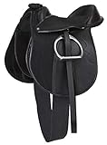 Kerbl Sattelset Economy Pony (Sattelgröße 15,0 Zoll, Kammerweite 34,5 cm, Länge Sattelgurt 110 cm, Pferdesattel) 325415
