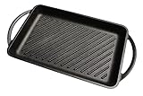 Kitchenbear - Grillplatte aus Gusseisen inkl. Silikonmatte - geeignet für Induktion, Gas, Ceran, Backofen, Grill und offenes Feuer (Primus)