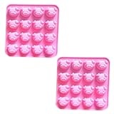 FUNOMOCYA 2 Stück Silikonform Kleine Schweineform Für Kuchen Schokolade Und Süßigkeiten Kuchendekorationswerkzeuge Größe Antihaftbeschichtet