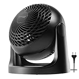 Iris Ohyama Woozoo, 23㎡, Ventilator, Schwarz, 3 Geschwindigkeiten, leise, Table Fan, Tischventilator, Lüfter, Bodenventilator, tragbarer, Portable, Cooling, Desk Fan, PCF-HE18