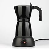 OurLeeme Elektrische Mokkakanne, Schwarz, 300 ml