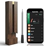 Fleischthermometer Kabellos Grillthermometer Bluetooth mit App für Backofen Bratenthermometer Funk