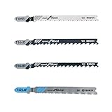 Bosch Professional 2607010904 Sägeblätter and Metall | 40 – teiliges Stichsägeblatt Set | Setinhalt: T 244 144 D 101 B Clean Wood/T 121 AF Speed for Metal, grau
