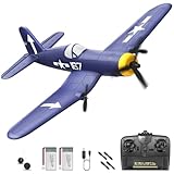 HAWK'S WORK 3-Kanal RC-Flugzeug F4U Corsair, Ferngesteuerter Warbird, Flugfertig, 2.4GHz 6-Achsen Gyro-Stabilisator, Einfach zu Fliegen für Kinder und Anfänger