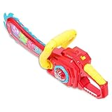 FUNOMOCYA Elektrische Kettensäge mit Buntem Licht Sicher Abgerundet Leuchtendes Partyspielzeug für Jungen Ab Jahren Festliches für Kreative Rollenspiele und Feiertage Zufällige Farbe